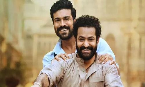 രണ്ട് ഭാഷകളിലെ ഡബ്ബിങ്​ പൂര്‍ത്തിയാക്കി രാംചരണും ജൂനിയര്‍ എന്‍.ടി.ആറും; സന്തോഷം പങ്കുവെച്ച് രാജമൗലി