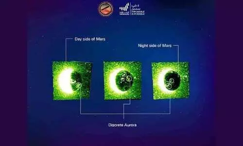 ഹോപ്പ്​ ചൊവ്വയിലെ രാത്രികാല അറോറ പകർത്തി