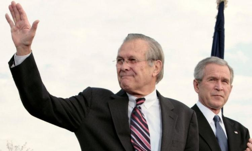 ഇറാഖ്​, അഫ്​ഗാൻ അധിനിവേശങ്ങളുടെ ശിൽപിയായ മുൻ യു.എസ്​ പ്രതിരോധ സെക്രട്ടറി ഡോണൾഡ്​ റംസ്​ഫെൽഡ്​ അന്തരിച്ചു