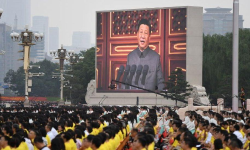 നൂറു ചുകപ്പിൽ ചൈനീസ്​ കമ്യൂണിസ്​റ്റ്​ പാർട്ടി; രാജ്യത്തെ അടിച്ചമർത്താനാവില്ലെന്ന്​ ഷി ജിങ്​പിങ്​