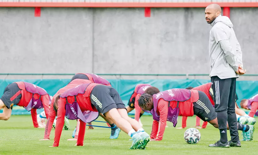 Belgium team training