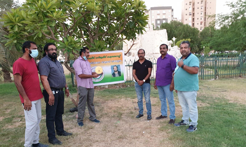 ബെ​ക്ക​ൺ ജോ​സ​ഫി​ന്​ ഗാ​ന്ധി സ്മൃ​തി   കു​വൈ​ത്ത്​ യാ​ത്ര​യ​യ​പ്പ് ന​ൽ​കി