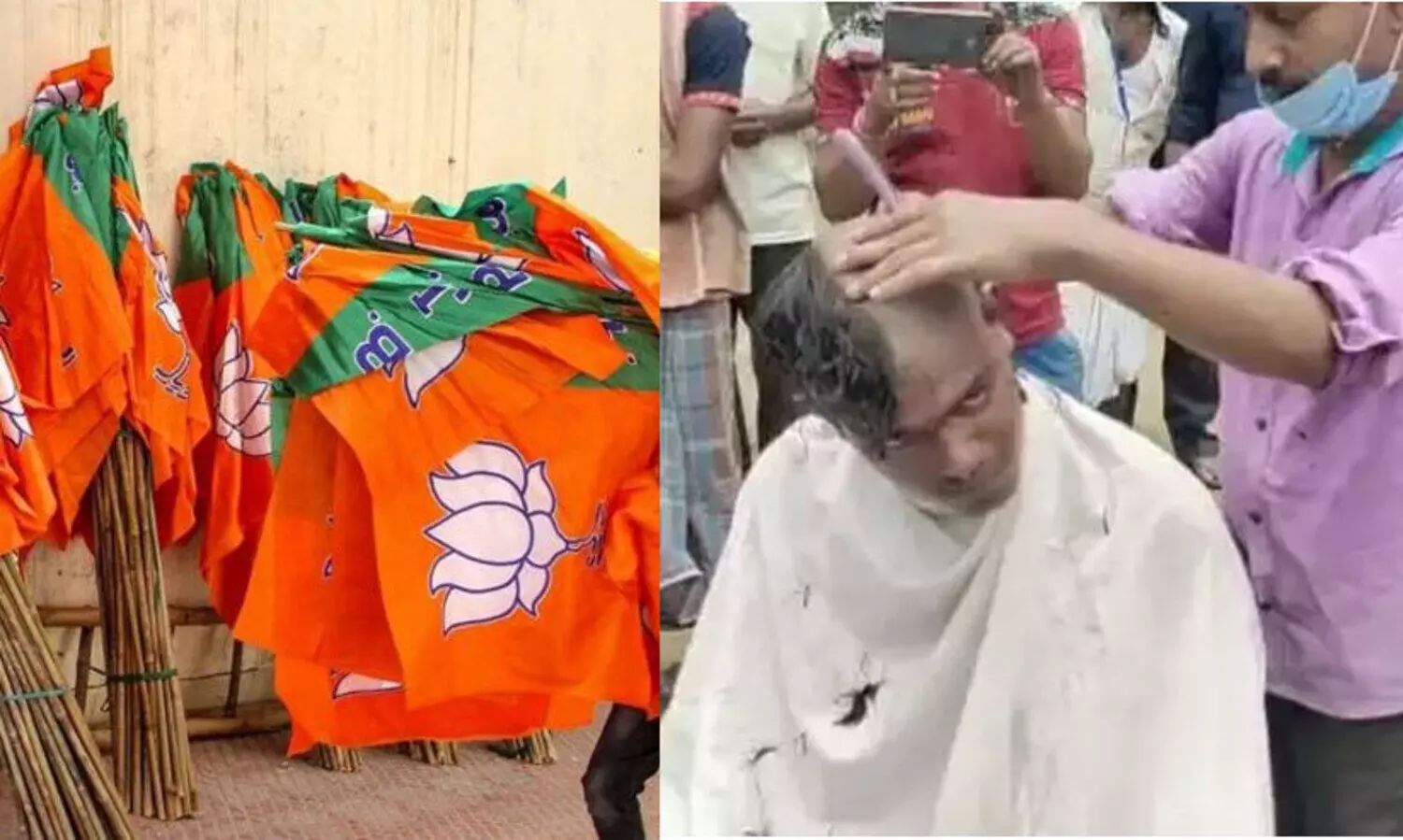 മാപ്പോട്​ മാപ്പ്​; ബി.ജെ.പി വിട്ടുവരുന്നവരെ മൊട്ടയടിച്ച്​, ശുദ്ധീകരിച്ച്​ തിരിച്ചെടുത്ത്​ തൃണമൂൽ -VIDEO