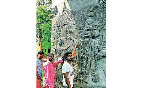 ശിൽപച്ചുവരുകളുടെ   നിർമാണം പൂർത്തിയായി