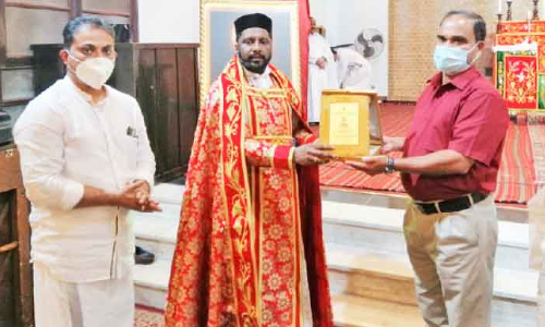 കെ.​സി. തോ​മ​സി​ന്​ ക്നാ​നാ​യ ഇ​ട​വ​ക യാ​ത്ര​യ​യ​പ്പ്​