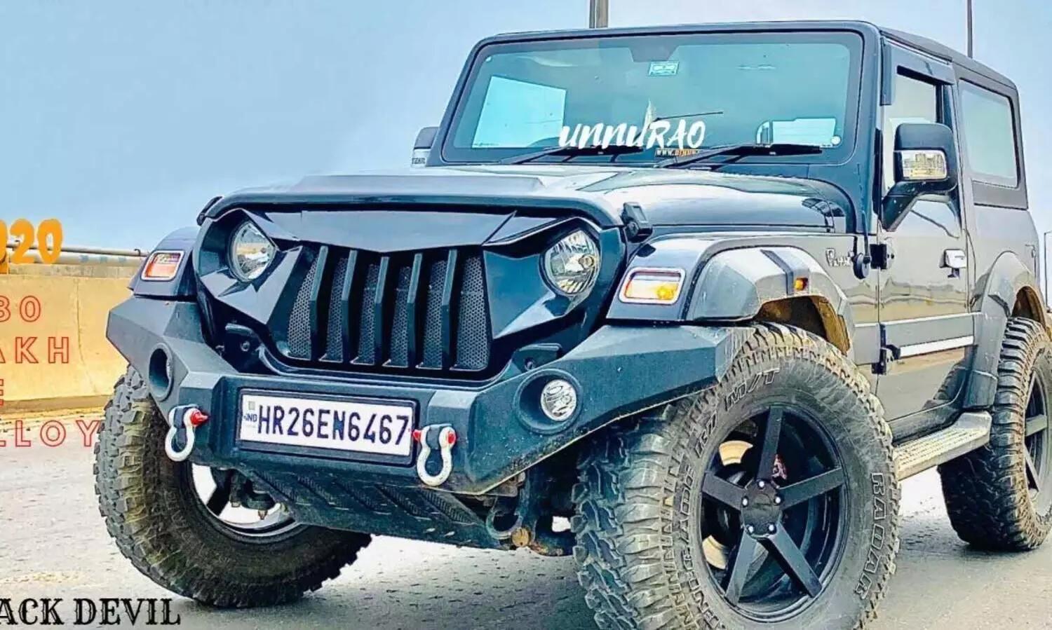 mahindra thar 35 inch-tyres black devil