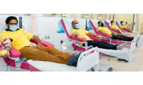 മാർ ബസേലിയോസ് യൂത്ത് അസോസിയേഷനും ബി.ഡി.കെയും രക്തദാനക്യാമ്പ് സംഘടിപ്പിച്ചു