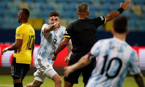 പതിവുപോലെ പത്തരമാറ്റ് മെസ്സി, പകിട്ടോടെ അർജൻറീന സെമിയിൽ പതിവുപോലെ പത്തരമാറ്റ് മെസ്സി, പകിട്ടോടെ അർജൻറീന സെമിയിൽ