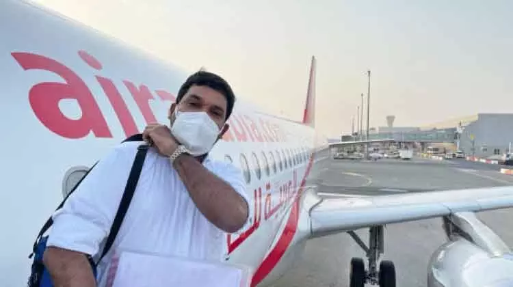 എയർ അറേബ്യയിൽ ഒറ്റക്ക്​ പറന്ന്​ മുഹമ്മദലി