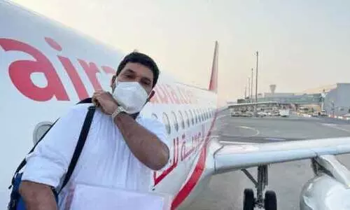 എയർ അറേബ്യയിൽ ഒറ്റക്ക്​ പറന്ന്​ മുഹമ്മദലി