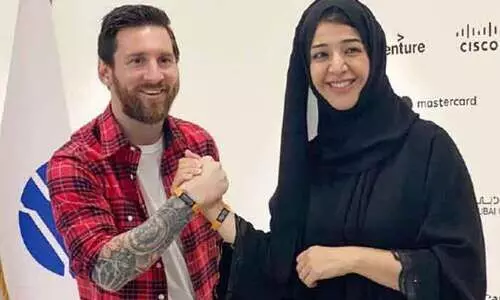 ദുബൈ എക്സ്പോയിലേക്ക് ലയണൽ മെസ്സിയുടെ കിക്കോഫ് ദുബൈ എക്സ്പോയിലേക്ക് ലയണൽ മെസ്സിയുടെ കിക്കോഫ്