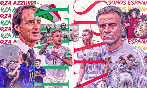 വെംബ്ലിയിൽ ഇറ്റലിയും സ്​പെയിനും ​നേർക്കുനേർ; യൂറോ ആദ്യ സെമി ഇന്ന്​, കണക്കുകൂട്ടലുകൾ ഇങ്ങനെ