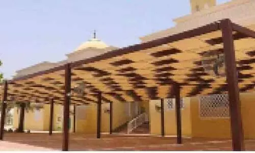 ചൂടിൽനിന്ന് രക്ഷക്ക് പള്ളികളിൽ സൺഷേഡ് സ്ഥാപിച്ച് മതകാര്യ വകുപ്പ് ചൂടിൽനിന്ന് രക്ഷക്ക് പള്ളികളിൽ സൺഷേഡ് സ്ഥാപിച്ച് മതകാര്യ വകുപ്പ്