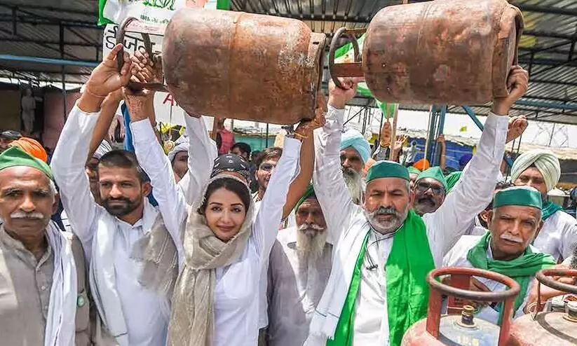 Farmers Protest Against Fuel Price Rise