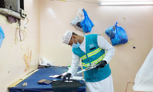 വിദേശികളുടെ താമസ സ്ഥലങ്ങളിൽ പരിശോധന നടത്തി വിദേശികളുടെ താമസ സ്ഥലങ്ങളിൽ പരിശോധന നടത്തി