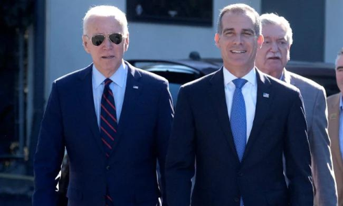 Biden and Garcetti