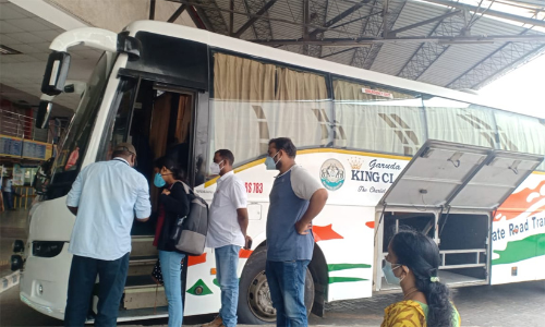 കെ.എസ്​.ആർ.ടി.സി ബം​ഗുളുരൂ സർവ്വീസ് ആരംഭിച്ചു; ആദ്യ ദിനത്തിൽ മുഴുവൻ സീറ്റിലും ബുക്കിങ്​