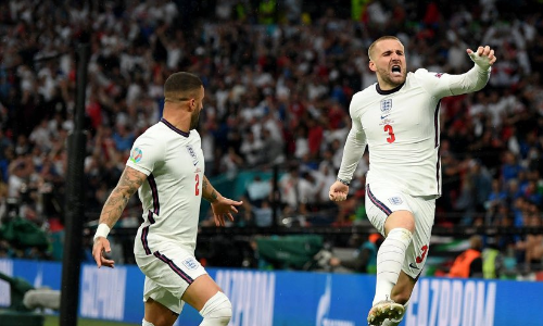 ലൂക്​ ഷായുടെ ഗോളിൽ ഇംഗ്ലണ്ട്​ മുന്നിൽ​; പൊരുതി നേടാൻ ഇറ്റലി