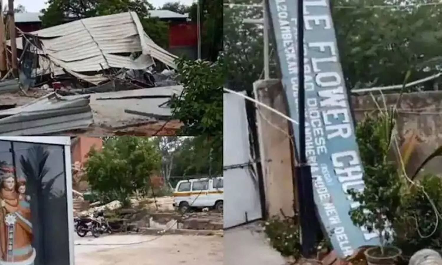 ഡൽഹിയിൽ ക്രിസ്​ത്യൻ ചർച്ച്​ പൊളിച്ചു നീക്കി;  നടപടി​ക്കെതിരെ വിശ്വാസികൾ