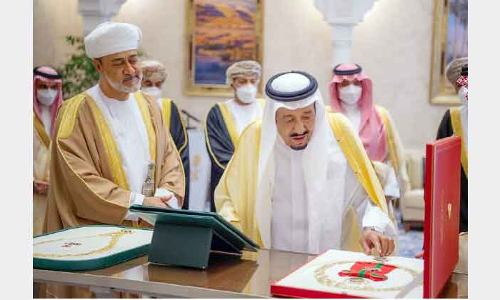 സുൽത്താൻ ഹൈതമി​െൻറ സൗദി സന്ദർശനത്തിന്​ തുടക്കമായി