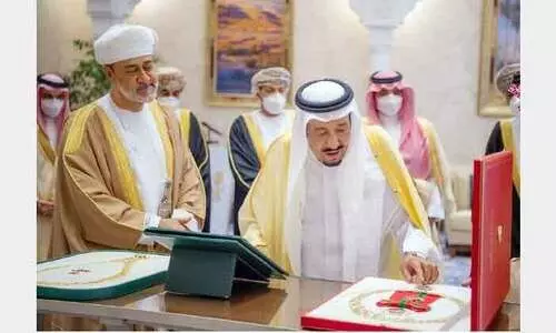 സുൽത്താൻ ഹൈതമി​െൻറ സൗദി സന്ദർശനത്തിന്​ തുടക്കമായി