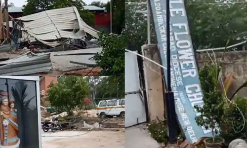 ഡൽഹിയിൽ ക്രിസ്​ത്യൻ ചർച്ച്​ പൊളിച്ചു നീക്കി;  നടപടി​ക്കെതിരെ വിശ്വാസികൾ