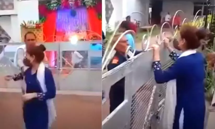 Girlfriend cries as lover marries another woman in MPs Hoshangabad