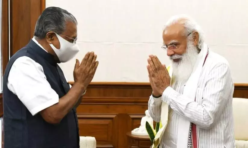 Modi, Pinarayi vijayan