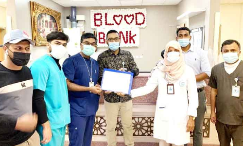 ഹ​ജ്ജ്​: മ​ക്ക​യി​ലെ മ​ല​യാ​ളി​കൂ​ട്ടാ​യ്മ ര​ക്ത​ദാ​നം ന​ട​ത്തി