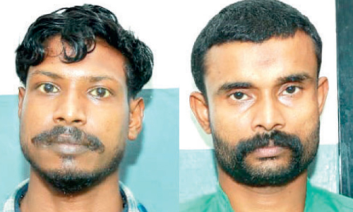 കാ​റി​ൽ ക​ട​ത്തു​ന്ന​തി​നി​ടെ നാ​ലുകിലോ ക​ഞ്ചാ​വു​മാ​യി ര​ണ്ടു​പേ​ർ അ​റ​സ്​​റ്റി​ൽ