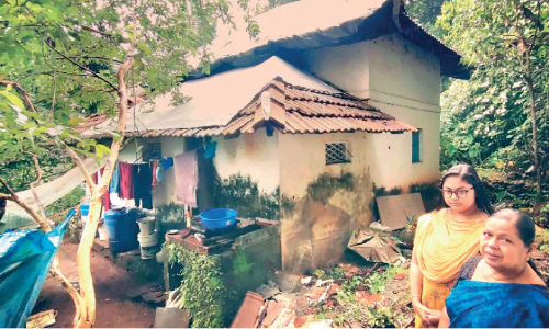 athira and parents damaged home