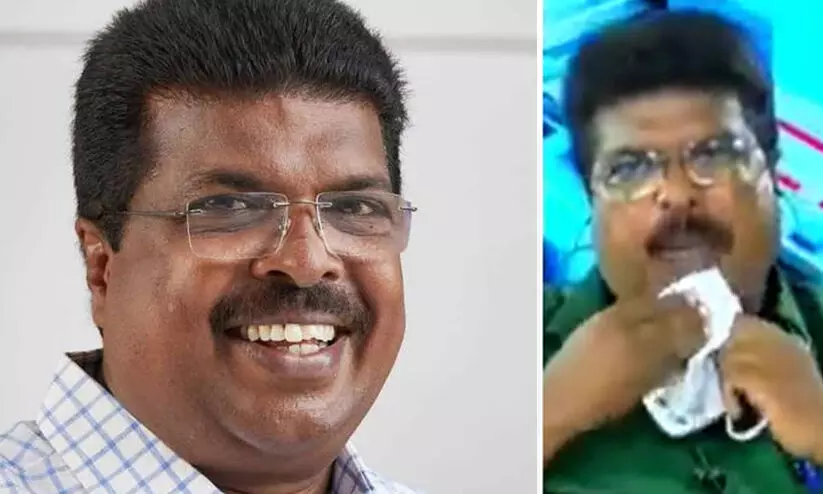 അത് എനിക്ക് പറ്റിയ ഒരു തെറ്റാണ്; മാസ്ക് കൊണ്ട് മുഖം തുടച്ചതിൽ ഖേദം പ്രകടിപ്പിച്ച് ചിത്തരഞജൻ എം.എൽ.എ അത് എനിക്ക് പറ്റിയ ഒരു തെറ്റാണ്; മാസ്ക് കൊണ്ട് മുഖം തുടച്ചതിൽ ഖേദം പ്രകടിപ്പിച്ച് ചിത്തരഞജൻ എം.എൽ.എ