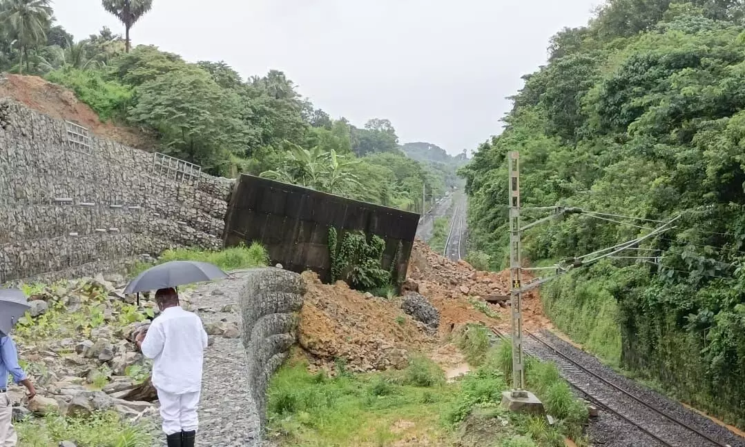 Konkan rail route disrupted after landslide between Mangalore