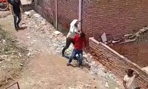 Man Slapped Knocked Out In Haryana Colony Being Razed