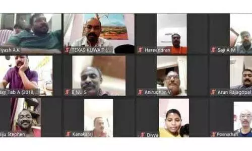 ഹരീന്ദ്രന് ടെക്​സാസ്​ കുവൈത്ത്​ യാത്രയയപ്പ് നൽകി