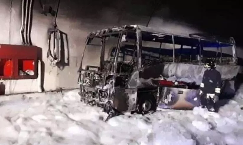italy bus fire