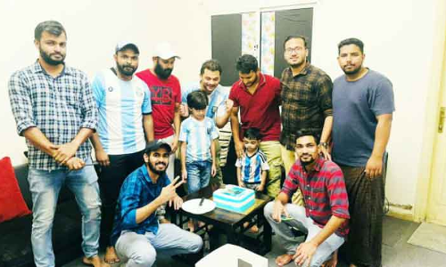 അ​ർ​ജ​ൻ​റീ​ന​യു​ടെ വി​ജ​യാ​ഘോ​ഷം സം​ഘ​ടി​പ്പി​ച്ചു