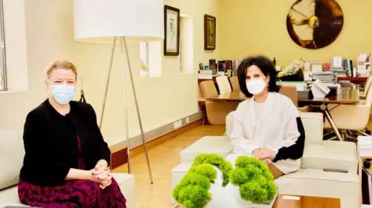 ബഹ്റൈനിലെ പുതിയ തുർക്കി അംബാസഡ​റെ ശൈഖ മയ്​ സ്വീകരിച്ചു