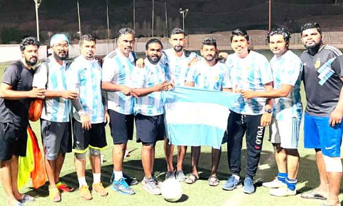 അ​ർ​ജ​ൻ​റീ​ന​യു​ടെ ച​രി​ത്ര​വി​ജ​യം ആ​ഘോ​ഷി​ച്ച് ജി​ദ്ദ പാ​ന്തേ​ഴ്സ് ക്ല​ബ്