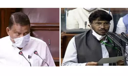 സമദാനിയും പി.വി. അബ്​ദുൽ വഹാബും സത്യപ്രതിജ്ഞ ചെയ്​തു