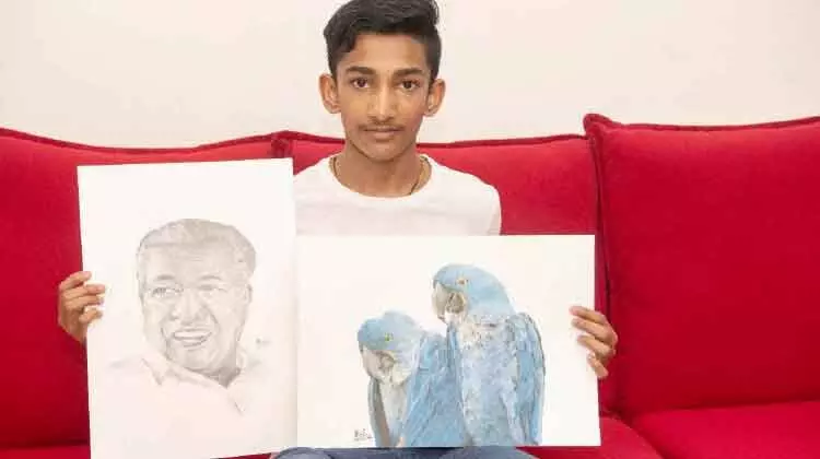 ജീവൻ തുടിക്കുന്ന ചിത്രങ്ങളുമായി അമൽ കൃഷ്ണ