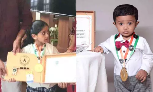 ഓ​ർ​മ​ശ​ക്തി​യിൽ റെക്കോഡിട്ട്​ ദ്രു​പ​തയും ആലംകൃതും