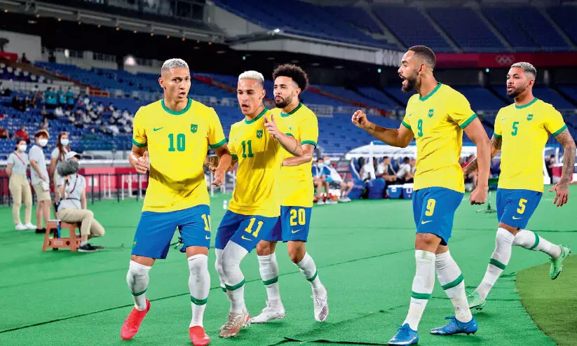 ഒളിമ്പിക് ഫുട്ബാൾ: ബ്രസീലിന് ജയം; അർജൻറീനക്ക് തോൽവി ഒളിമ്പിക് ഫുട്ബാൾ: ബ്രസീലിന് ജയം; അർജൻറീനക്ക് തോൽവി