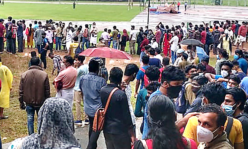 സ്​പോർട്​സ്​ ഹോസ്​റ്റൽ പ്രവേശന ട്രയൽസിന്​ തിക്കും തിരക്കും