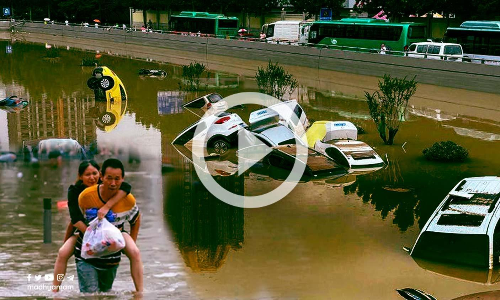 പേമാരിയിൽ വിറച്ച് ചൈന