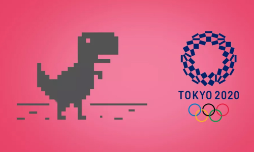 ഗൂഗ്​ൾ ക്രോമിലെ ഡൈനോ റൺ ഗെയിമിന്​ കിടിലൻ ഒളിമ്പിക്​സ്​ അപ്​ഡേറ്റ്​, കളിച്ചുനോക്കൂ..