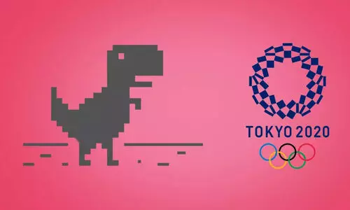 ഗൂഗ്​ൾ ക്രോമിലെ ഡൈനോ റൺ ഗെയിമിന്​ കിടിലൻ ഒളിമ്പിക്​സ്​ അപ്​ഡേറ്റ്​, കളിച്ചുനോക്കൂ..