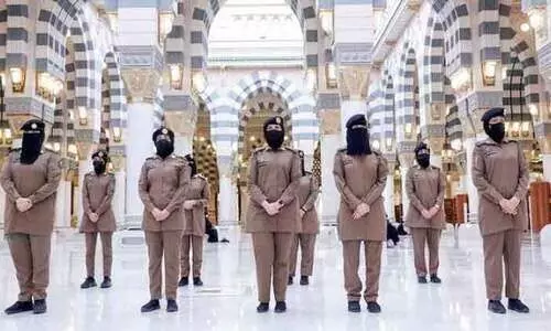 ഹ​ജ്ജ് തീ​ർ​ഥാ​ട​ക​ർ​ക്ക്​ സേ​വ​നം: ശ്ര​ദ്ധേ​യ​മാ​യി സൗ​ദി യു​വ​തി​ക​ളു​ടെ പ​ങ്ക്