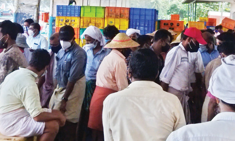 കോവിഡ് മാനദണ്ഡംമറന്ന് ചോമ്പാൽ ഹാർബർ; പരിശോധന നടത്തുമെന്ന് അധികൃതർ കോവിഡ് മാനദണ്ഡംമറന്ന് ചോമ്പാൽ ഹാർബർ; പരിശോധന നടത്തുമെന്ന് അധികൃതർ