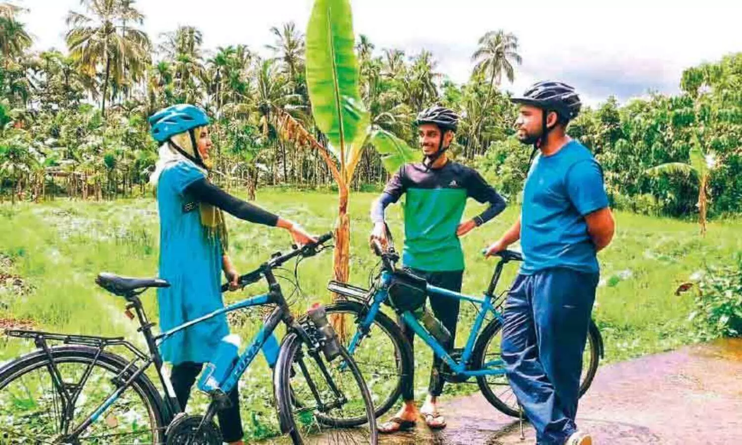 സഹ്​ലയും സുഹൃത്തുക്കളും സൈക്കിളിൽ കശ്മീരിലേക്ക്  യാ​ത്ര ഇ​ന്ന്​ ആ​രം​ഭി​ക്കും